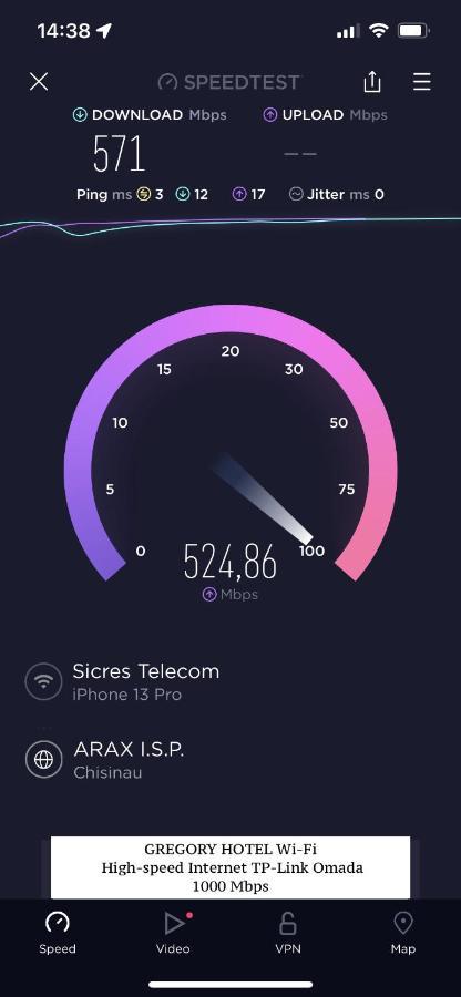 Gregory Boutique Hotel تشيسيناو المظهر الخارجي الصورة Speedtest interface